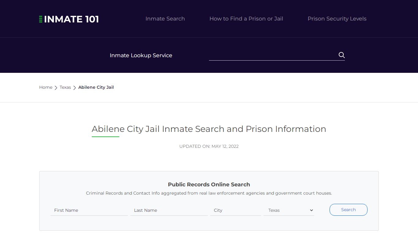 Abilene City Jail Inmate Search, Visitation, Phone no ...
